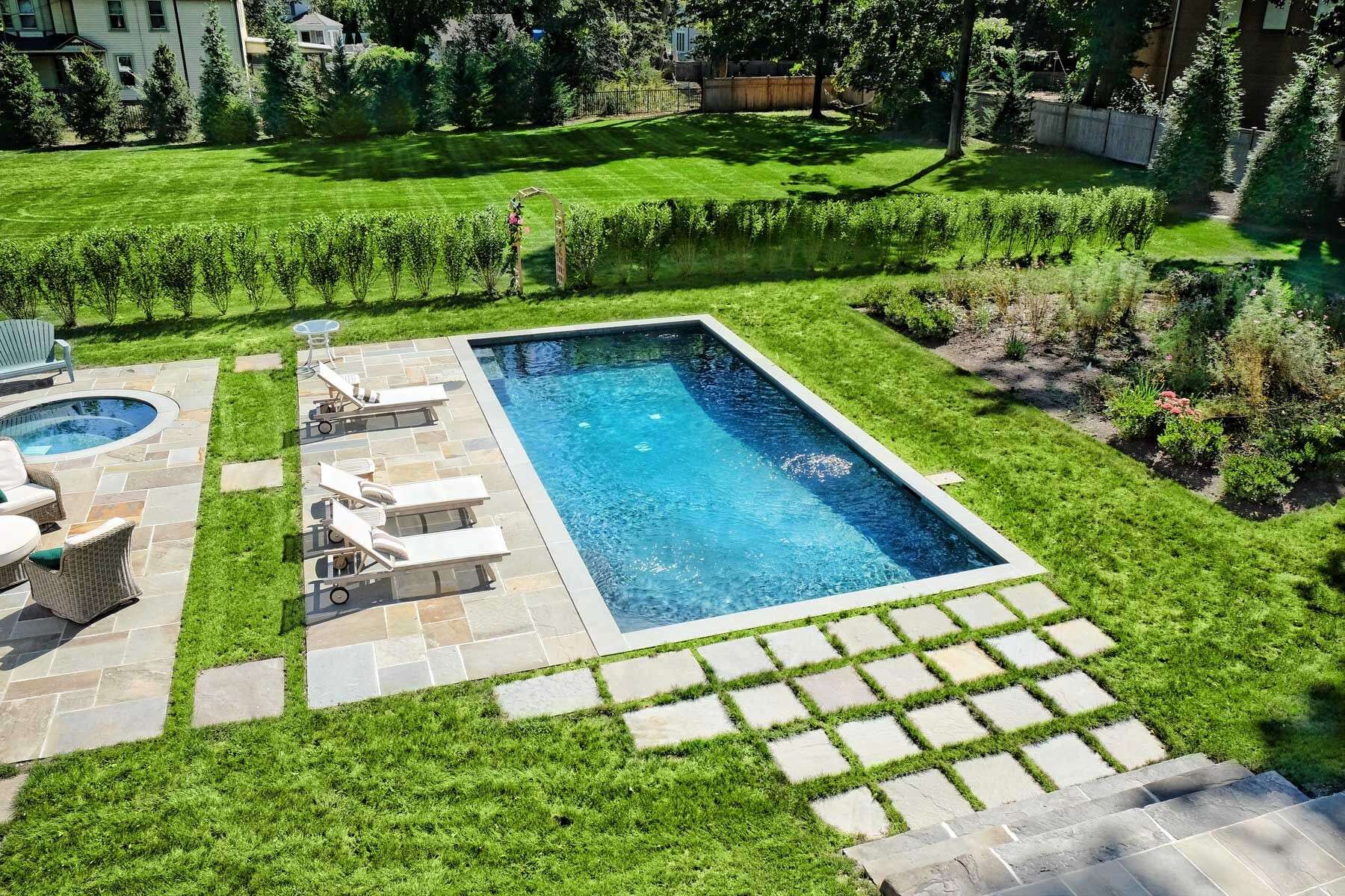 Patios and pool scape